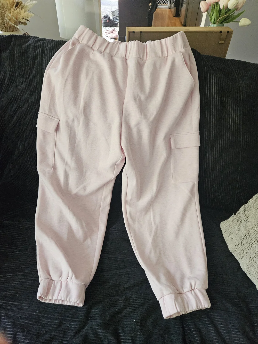 Express Light Pink Cargo Jogger Pants